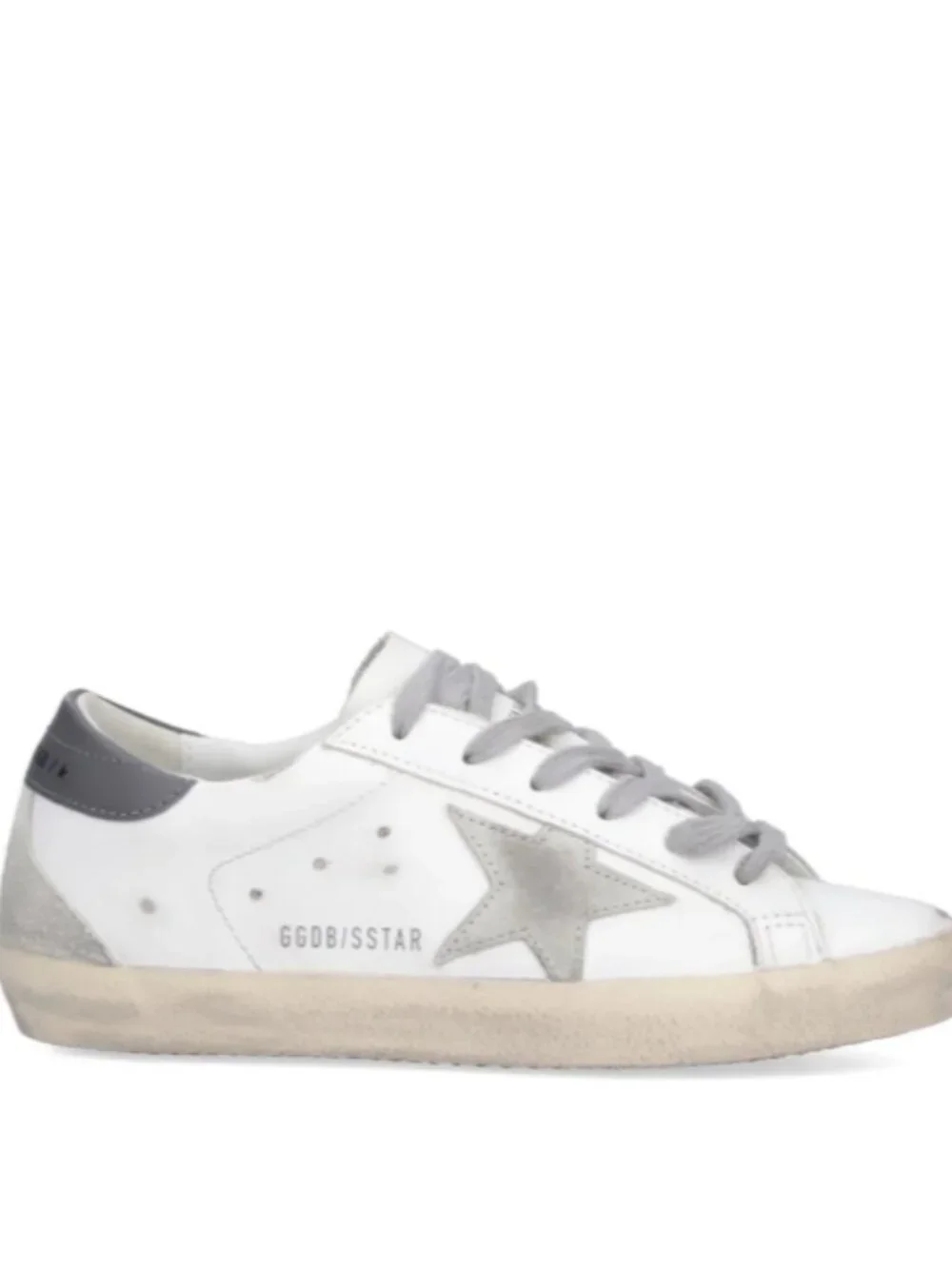 NWT Golden Goose Super-Star Sneakers White Silver Gray | Size 38 | NWT - Picture 1 of 5